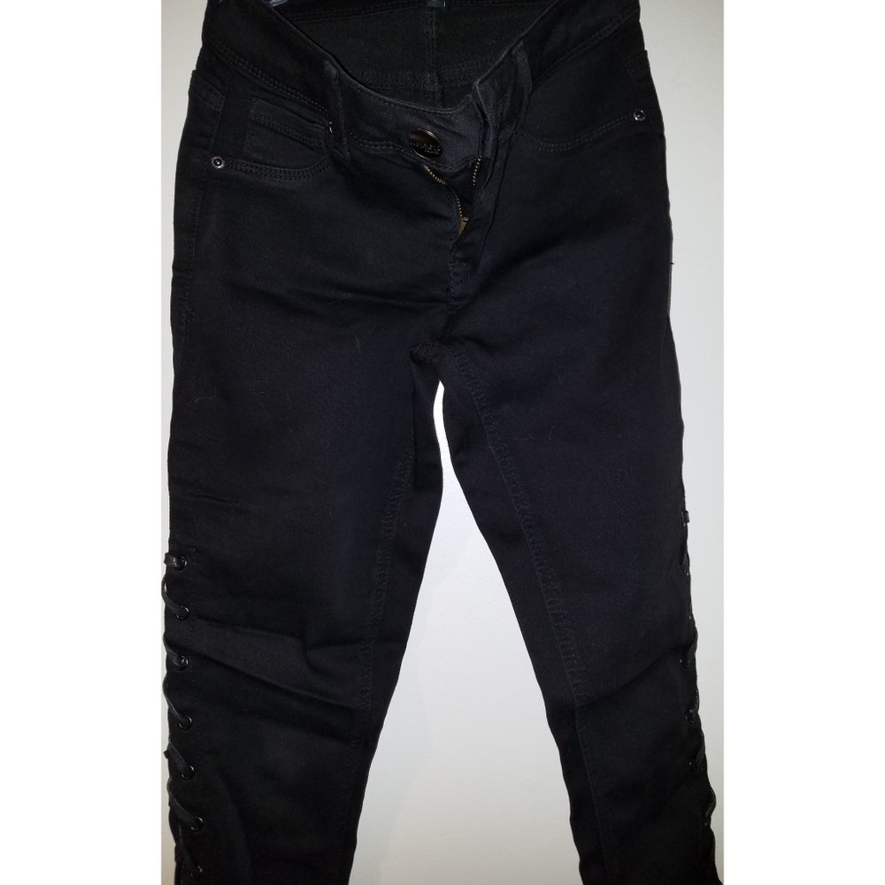 🆕️Evermore Denim Black Lace-up Jeans